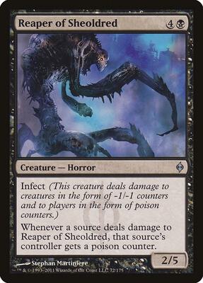 Reaper of Sheoldred card from New Phyrexia