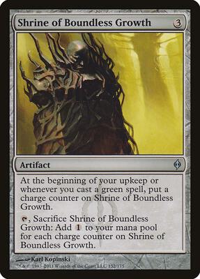 Shrine of Boundless Growth card from New Phyrexia