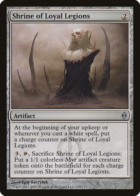 Shrine of Loyal Legions card from New Phyrexia