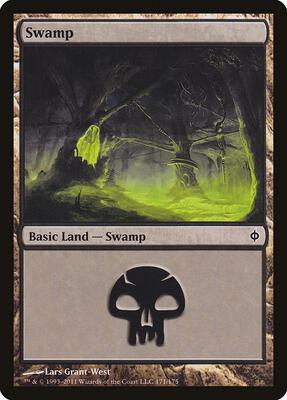 Swamp (171) card from New Phyrexia