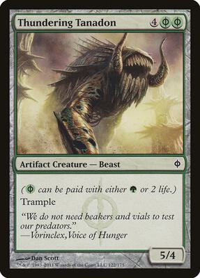 Thundering Tanadon card from New Phyrexia