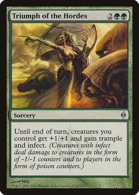 Triumph of the Hordes card from New Phyrexia