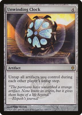 Unwinding Clock card from New Phyrexia