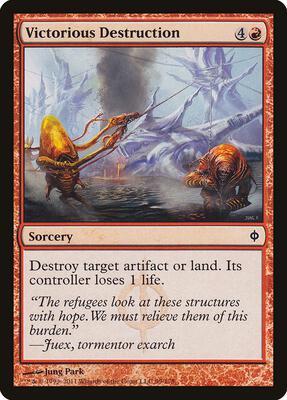 Victorious Destruction card from New Phyrexia