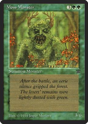 Moss Monster card from Legends