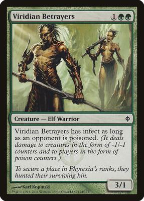 Viridian Betrayers card from New Phyrexia