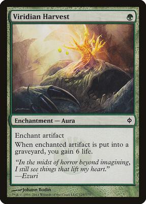 Viridian Harvest card from New Phyrexia