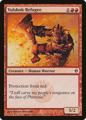Vulshok Refugee card from New Phyrexia