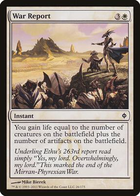 War Report card from New Phyrexia