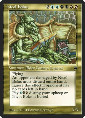 Nicol Bolas card from Legends