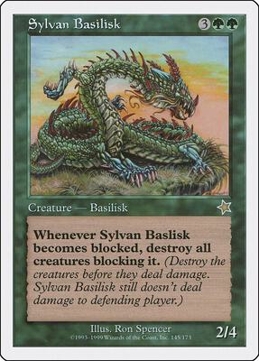 Sylvan Basilisk card from Starter 1999