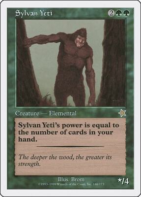 Sylvan Yeti card from Starter 1999
