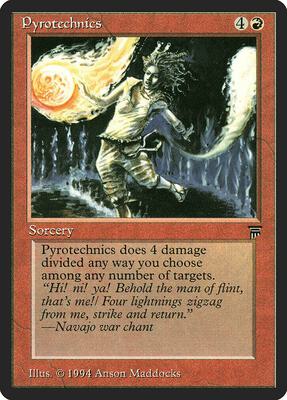 Pyrotechnics card from Legends