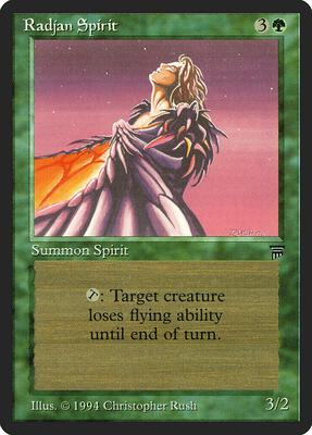 Radjan Spirit card from Legends