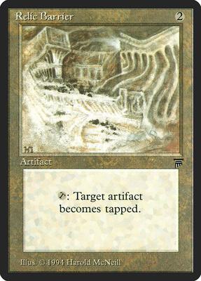Relic Barrier card from Legends