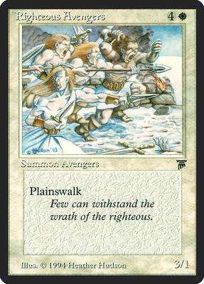 Righteous Avengers card from Legends