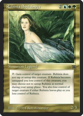 Rubinia Soulsinger card from Legends