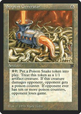 Serpent Generator card from Legends