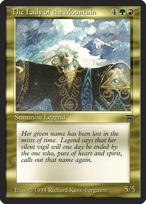 The Lady of the Mountain card from Legends