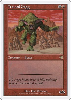 Trained Orgg card from Starter 1999
