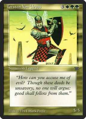 Torsten Von Ursus card from Legends