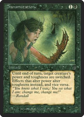 Transmutation card from Legends