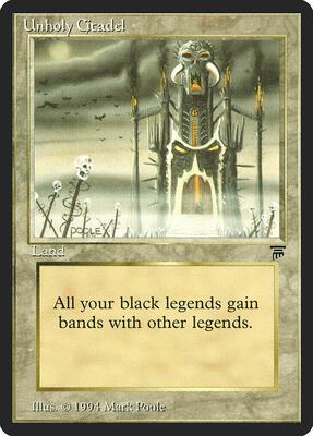 Unholy Citadel card from Legends