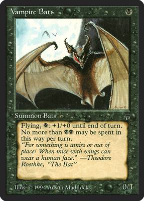 Vampire Bats card from Legends