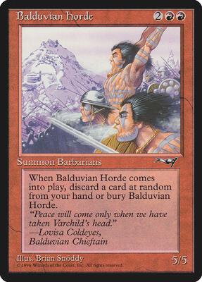 Balduvian Horde card from Alliances