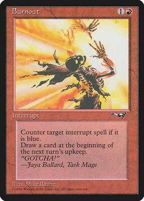 Burnout card from Alliances