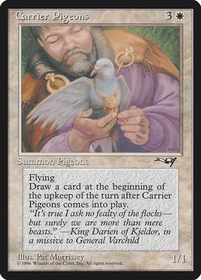 Carrier Pigeons (Hand) card from Alliances