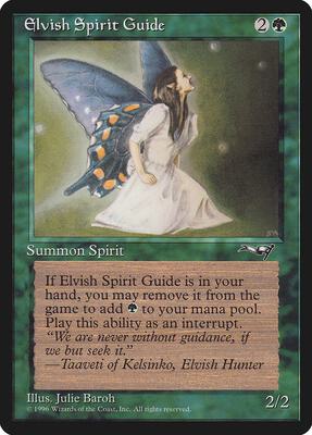 Elvish Spirit Guide card from Alliances