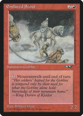 Enslaved Scout (Horses) card from Alliances