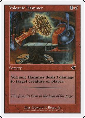Volcanic Hammer card from Starter 1999