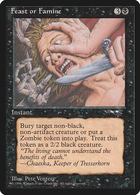 Feast or Famine (Knife) card from Alliances