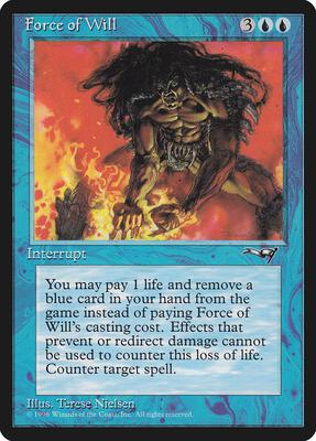 Force of Will card from Alliances