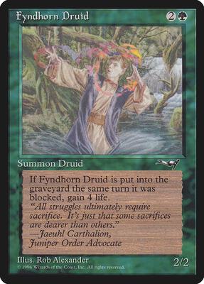 Fyndhorn Druid card from Alliances