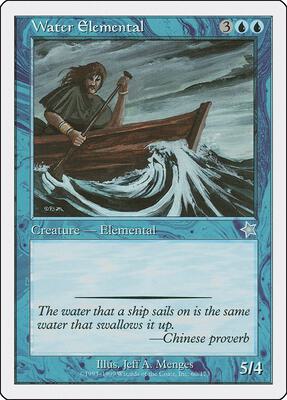Water Elemental card from Starter 1999