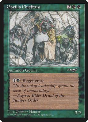 Gorilla Chieftain (4 Gorillas) card from Alliances