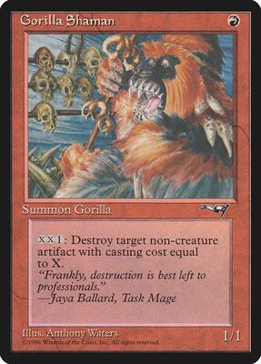 Gorilla Shaman card from Alliances