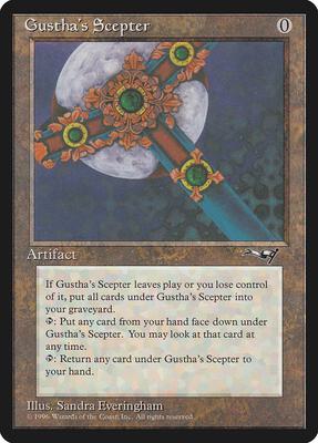 Gustha's Scepter card from Alliances