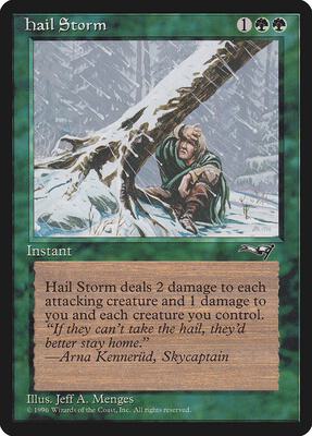 Hail Storm card from Alliances