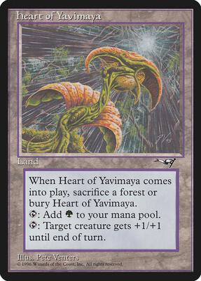 Heart of Yavimaya card from Alliances