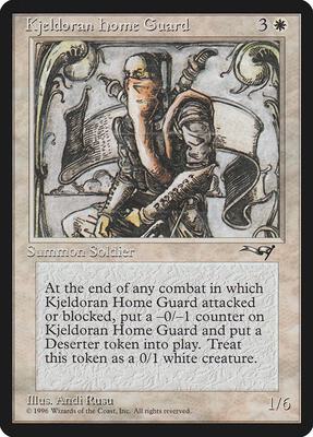 Kjeldoran Home Guard card from Alliances