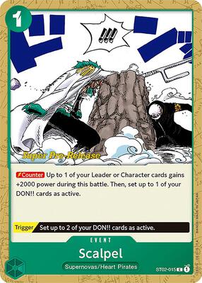 Scalpel card from Super Pre-Release Starter Deck 2: Worst Generation