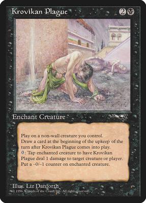 Krovikan Plague card from Alliances