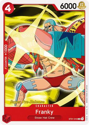 Franky card from Super Pre-Release Starter Deck 1: Straw Hat Crew