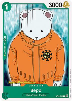 Bepo card from Super Pre-Release Starter Deck 2: Worst Generation