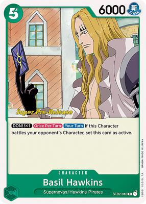 Basil Hawkins card from Super Pre-Release Starter Deck 2: Worst Generation