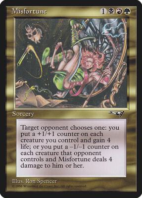 Misfortune card from Alliances